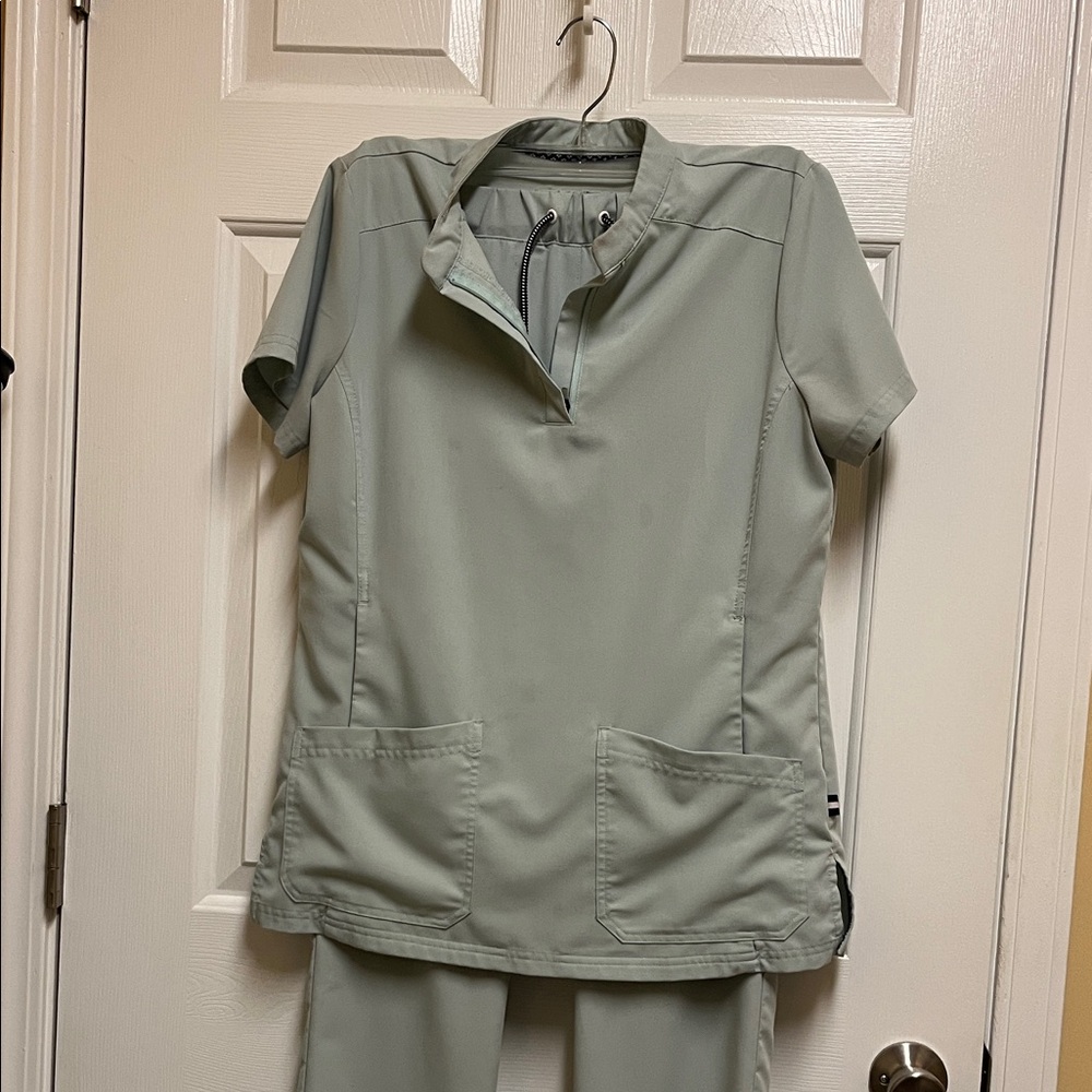 Koi Women's Scrub Set in Sage Green